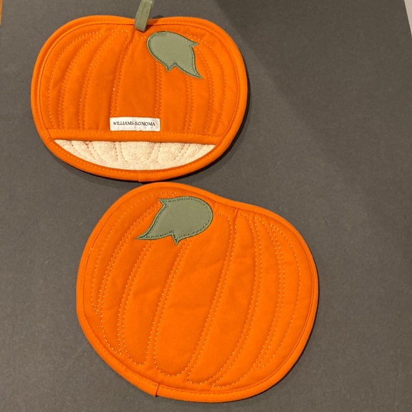 Williams Sonoma Other - William Sonoma Set of 2 Pumpkin Pot Holders NWT
